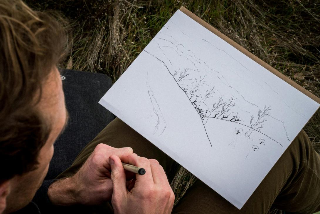 Dessiner dans la nature